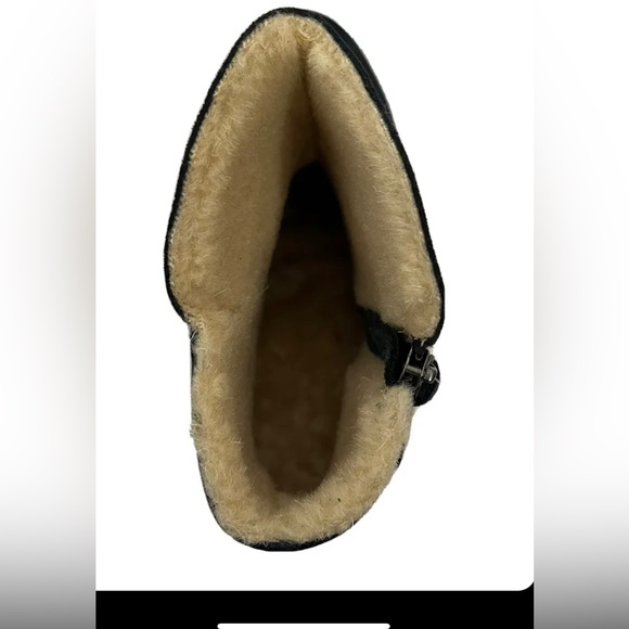 NWT!! New BEARPAW Megan Suede Sheepskin Bootie with NeverWet-Navy-Size 9-NEW - Picture 5 of 7